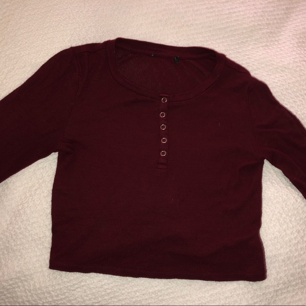 Forever 21 long sleeve maroon colored (tagless